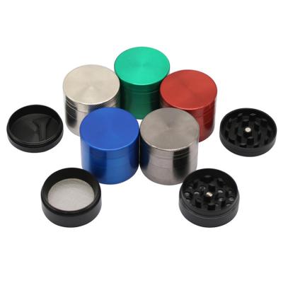 China Zink alloy 4parts 40\50\55\63\75\100mm portable zink alloy herb grinders for sale