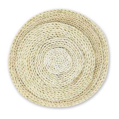 China Eco-Friendly Sustainable Hot Sale Products Corn Fur Woven Rattan Set Mats Around Woven Customized Table Mat for sale