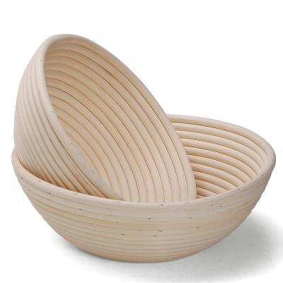 China Natural Rattan Round Basket Natural Bread Fermentation /Oval Dough Rattan Wicker Handmade Mass Proofing Proving Baskets Rattan DIY Tool for sale