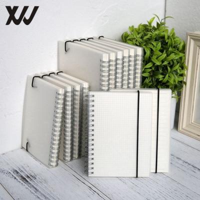 China A6 PVC Spiral Notebook Coil Spiral Notebook with Elastic Band for sale