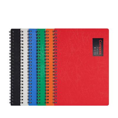 China 100% Double A5 Promotional Wholesale Custom Coil Notebook Soft Cover PP Waterproof Spiral Notebooks Eco-Friendly for sale