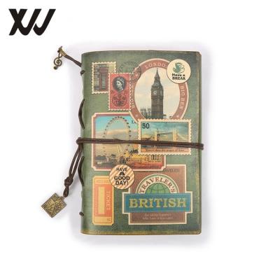 China A6 mini traveler notebook leather journal vintage handmade cute stationery for sale