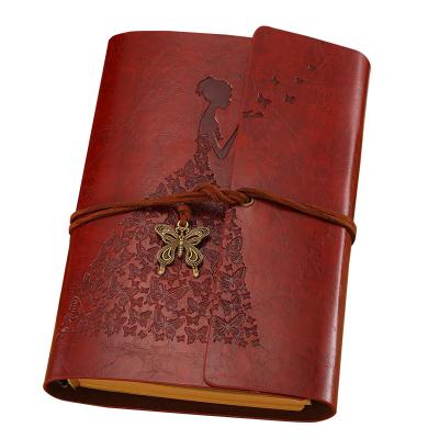 China 100% Eco-friendly Vintage Bible Prayer Bullet Planner Notepad Diaries Bound Dotted Cover Manufacturers Custom Leather Travel Journal Notebook for sale