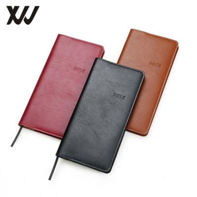 China 2018 Personalized Mini Agenda Notebook Diary By Leather Cover for sale