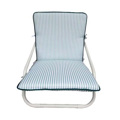 China Modern Folding Beach Lounge Chair Stripes Backpack Beach Chair For Sale for sale