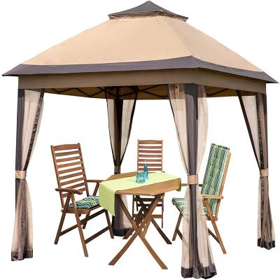 China POLY Luxuryn Firm Pergola Gazebo Wholesale Iron Material Goods For Outdoor for sale