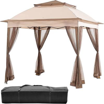 China POLY Up-To-Date Aluminum Sun Protection And UV Protection Gazibo Gazebo Exterior for sale