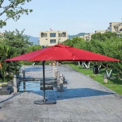 China New Design Modern Cantilever Large Sun Umbrellas Roma Umbrella For Restaurants Outdoor Durable Anti-UV Market Umbrella for sale