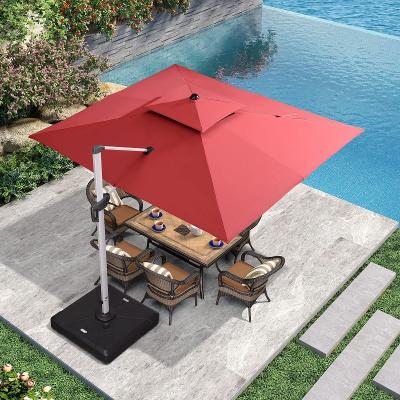 China Factory Hot Sale Rainproof Sun Wind Proof Square Umbrella Roman Umbrella For Garden Outdoor Umbrella for sale