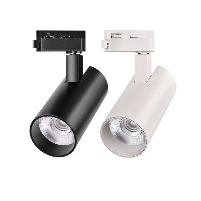 China CE rohs certificate 12w 20w 30w 40w wholesale modern led track lighting remote control dimmable spot cob track light for sale