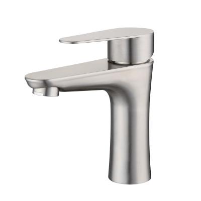 China Single Metered Faucets Bathroom Faucet Porcelain Taps Cold Hot Water Basin Mixer for sale