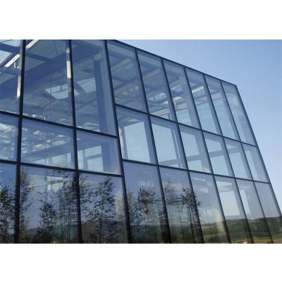 China Project Fixed Aluminum Frame Double Tempered Glass Ghana Curtain Wall for sale