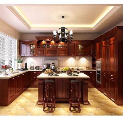 China Shaker Style Kitchen Cabinets With Environmental Friendly High Quality Solid Wood White Competitive Price for sale