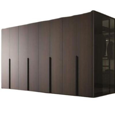 China (Other) Closet Bedroom Wardrobe Modern Design Quality Style Adjustable Black Plywood Walk for sale