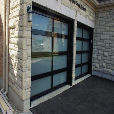 China Modern Whole Aluminum Glass Price Automatic Garage Sale Door for sale