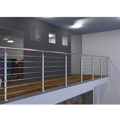 China Modern Stainless Steel Railing Design For Stairs Design Stainless Steel Stair Cable Railing Post Railing for sale