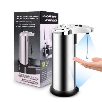 China Foam Infrared Soap Dispenser 250ML Bathroom Automatic Soap Dispensers Motion Sensor Touchless Foam Soap Dispenser for sale