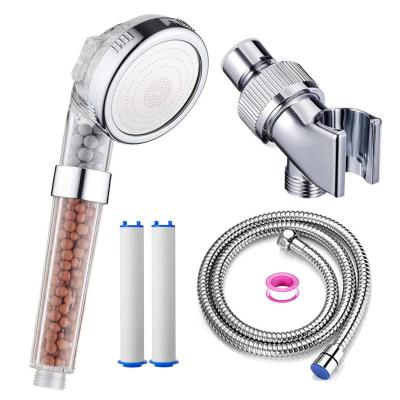 China Water Saving Shower Heads Hand Shower Head Filter Modern Shower Head With 3 Adjustable Spray Modes for sale