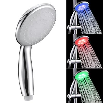 China Without diverter 7 color change led shower head high pressure water saving battery did not need shower heads for sale