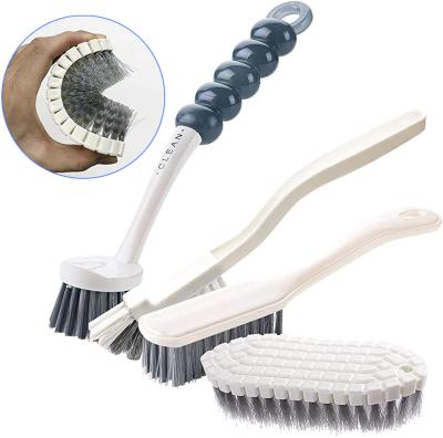 China 4 PCS Sustainable Pack Deep Cleaning Sweep Brush For Kitchen Household Use Universal Cleaning Brush for sale