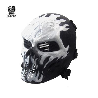 China Durable CS War Game Predator Full Face Paintball Mask With Hearing Protection for sale