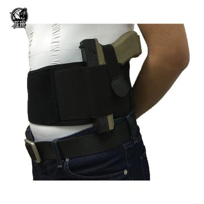 China Right Hand Right Left Adjustable Tactical Carry Concealed Fits All Pistol Concealed Gun Belly Band Holster for sale