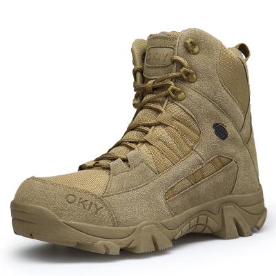 China Autumn Winter High Help Tactical Hiking Boots Outdoor Tactical Boots Desert Boots Snow Large Size Camping Shoes Male Training Shoes for sale