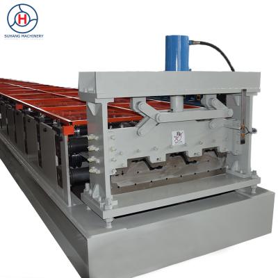 China Building Material Shops Automatic Floor Deck Roll Forming Machine for sale