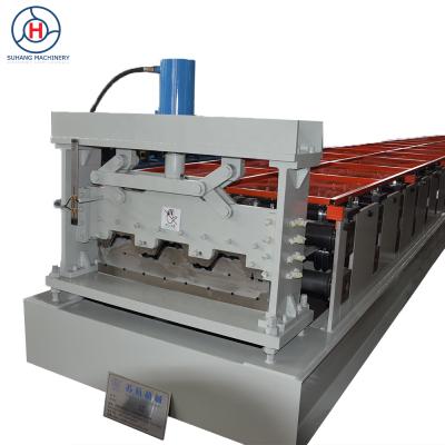 China Easy Operation Wall Panel Steel Plate Press Tiles Floor Deck Roll Forming Machine for sale