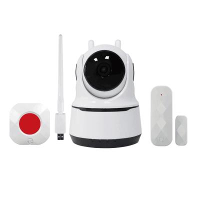 China 2020 Professional New Design Video Camera Smart Alarm Kit Security Camera With Alarm Remote Control for sale