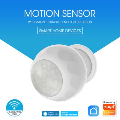 China Home Automation Wolfguard Tuya WiFi PIR Motion Sensors , Motion Detectors With Smart Life APP for sale