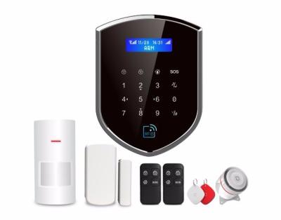 China LCD Display and New High Quality Wireless GSM WiFi RFID Burglar Alarm System Home Security Kit Capacitive Touch Buttons Security Home Alarm Wireless for sale