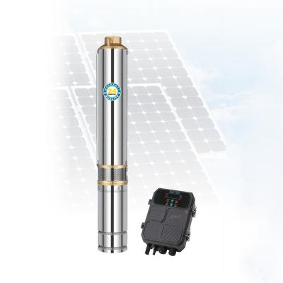 China 100m Irrigation 100m Submersible Solar DC 2hp Solar Surface Well Solar Powered Solar Submersible Solar Panel With Solar Power Solar Water Pump for sale