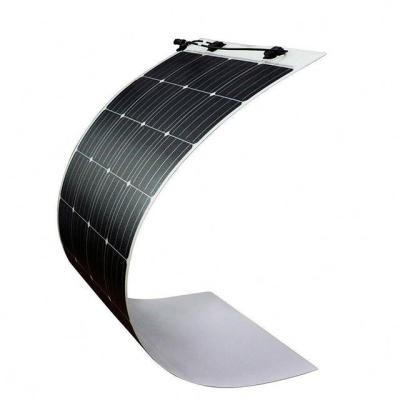 China 12V all black ETFE 110w solar panel 110W 160W small semi flexible solar panel for mono yacht portable solar panel 210*105mm for sale