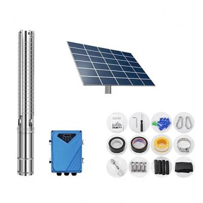 China 1Hp 2hp Agricultural Irrigation Water Pump System 24v 36v 48v 72v Solar Powered Pool Solar Pump With Solar Panels for sale