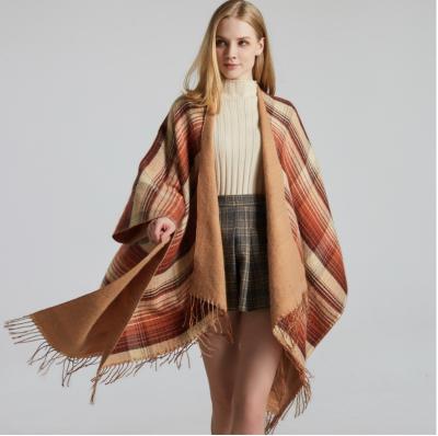 China Fashion Classic Plaid Double Side Wrap for sale