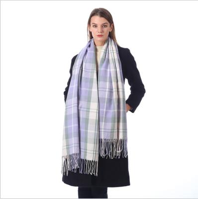 China 2022 fashion women fashion high quality british cape plaid warm pashmina scarf for sale