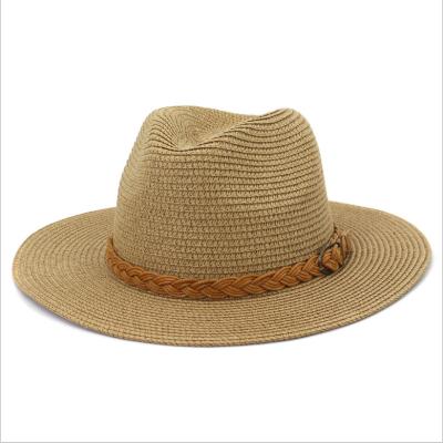 China Dobby and Summer Beach Spring Sun-Block Jazz Straw Hat for sale