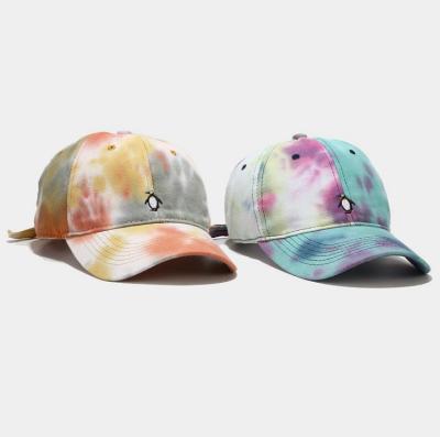 China Wholesale High Quality 2022 COMMON Fashion Penguin Pattern Tie Dye Baseball Hats for sale