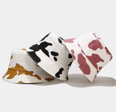 China 2021 New Retro COMMON Fashion Style Cow Print Fishman Hat for sale