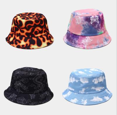 China 2021 COMMON Fashion Colorful Printed Bucket Hats for sale