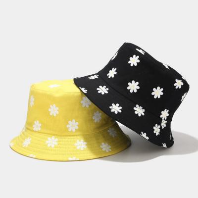 China 2021 COMMON Fashion Flower Printed Fishman Hats Sunshade Hats for sale