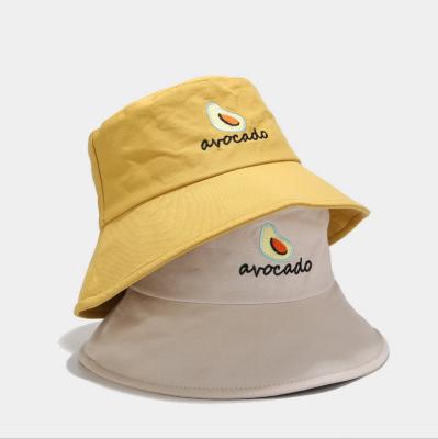 China 2021 Plush Bucket Hat Avocado Fishman Hat With Big Brim for sale