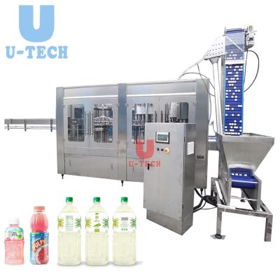 China High Accuracy Best Selling Full Automatic Mango Grape Lychee Orange Bottle Pulp Juice Filling Machine Equipment for sale