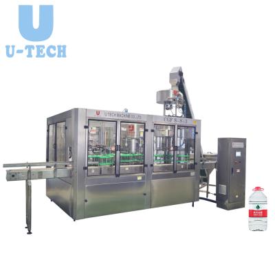 China Full Automatic Beverage 5 -10 Liter Bottle Mineral Drinking Water Bottling Plant / 5l Water Filling Machine for sale