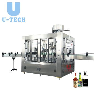 China Automatic High Yield U Juice Technology Soda Sparkling Water Beer Wine Glass Bottle Filling Machine Price 330ml 500ml for sale