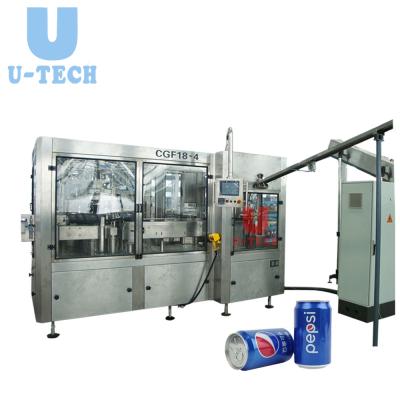 China Automatic Carbonated Food Beverage Beer Juice Beverage Aluminum Can Filling Machine Production Line Manufacturers for sale