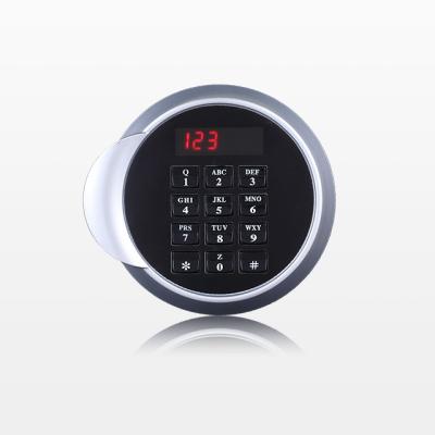 China Numerical Keyless Led Round Keypad + Push Handle Combination QIDOTS Inquire Record Hotel Safe Lock for sale