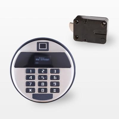 China More 20 Qidots Round Fingerprint Smart Password Electronic Bank Combination Safe Lock for sale