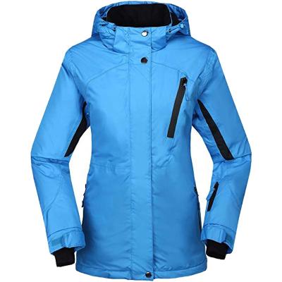 China High Quality Stand Collar Outdoor Waterproof Womens Breathable Ski Jacket for sale